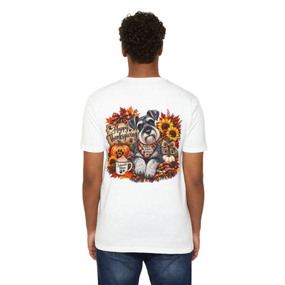 Thanksgiving Schnauzer T-Shirt — Happy Thanksgiving Fall Dog Tee