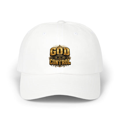 God Is In Control Embroidered Dad Cap — Christian Baseball Hat