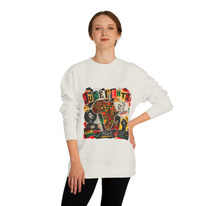 Juneteenth Celebration Sweatshirt — African Heritage '1865' Graphic Crewneck