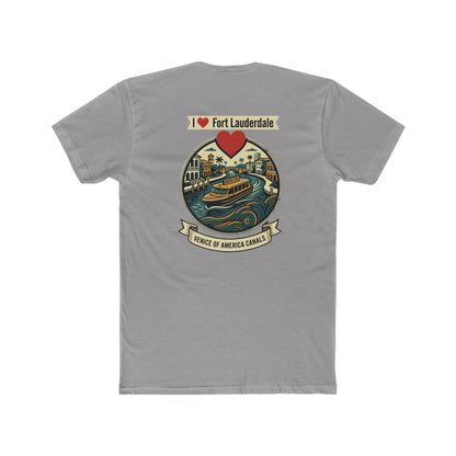I Heart Fort Lauderdale Canals T‑Shirt — Venice of America Boat Graphic Tee