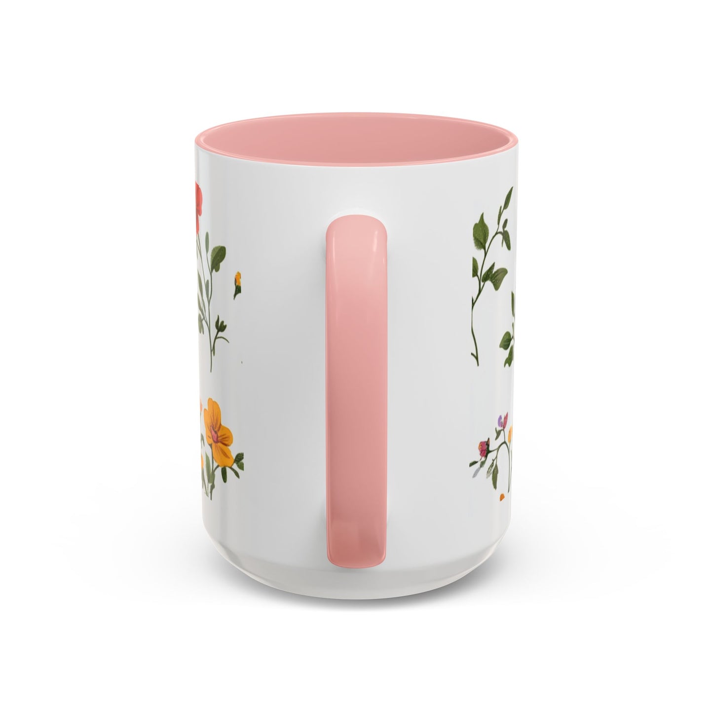 Floral "Her Love Is the Quiet Strength" Accent Coffee Mug — Inspirational Mother's Day Gift