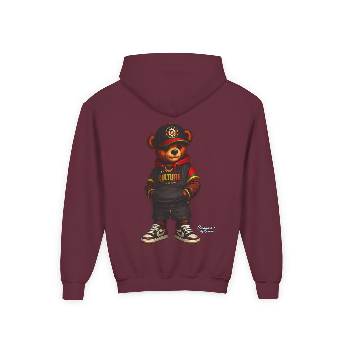 Kids Bear Hoodie — Streetwear Teddy Graphic Sweatshirt