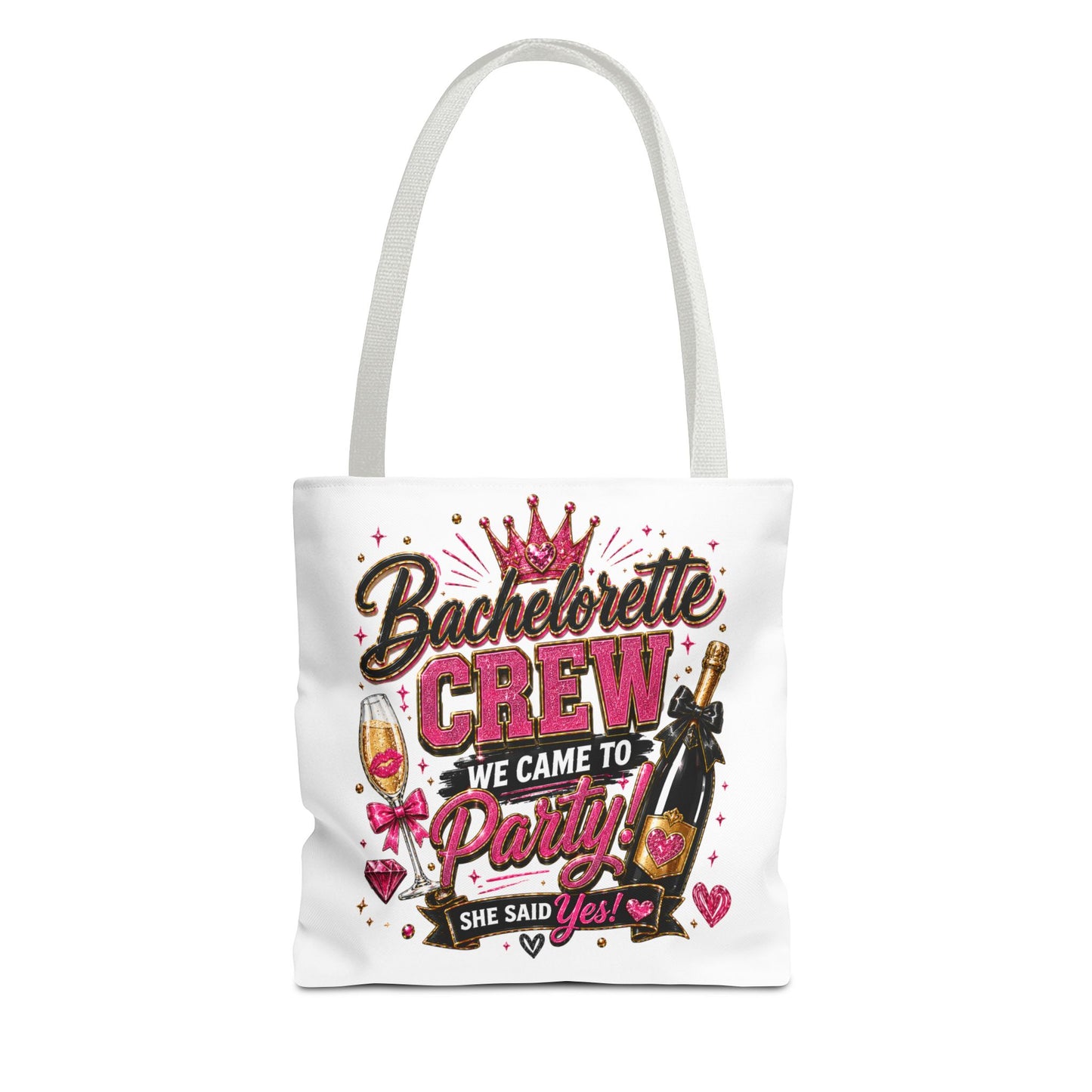 Bachelorette Crew Party Tote Bag — 'We Came to Party' Bridal Shower Gift