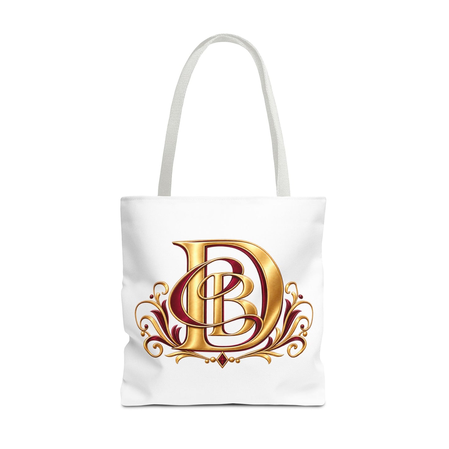 Monogram D Gold Ornate Tote Bag