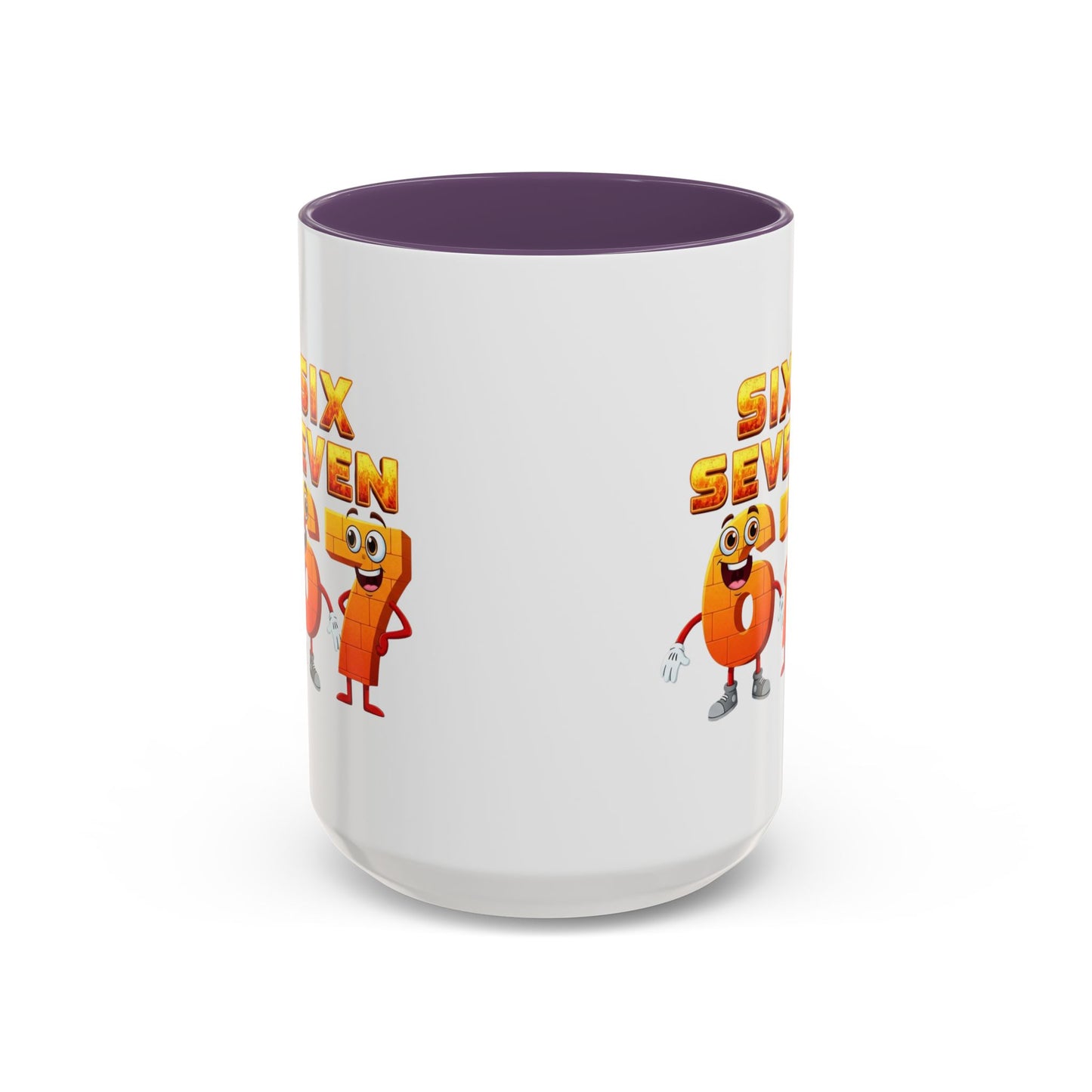 Six Seven Cartoon Number Coffee Mug - Fun Math Teacher Gift (11/15oz)