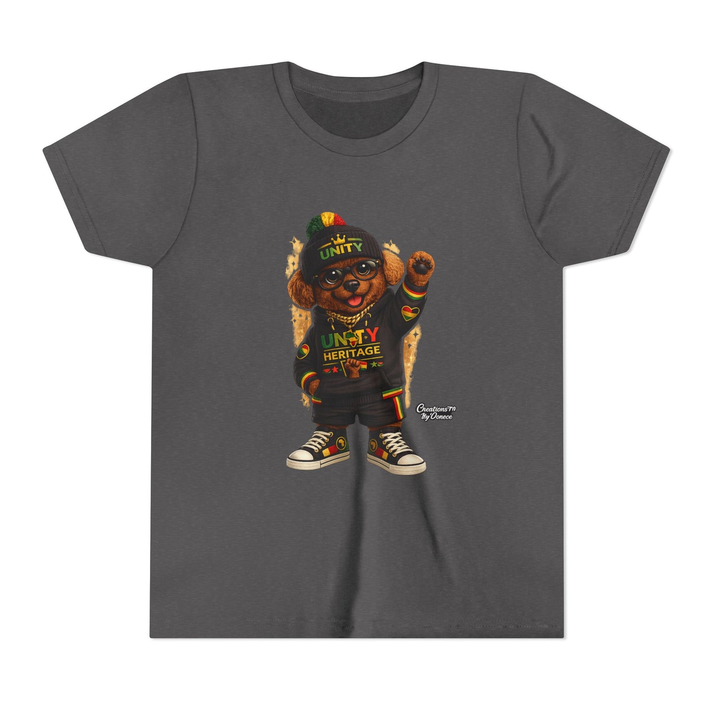 Kids Unity Heritage Tee — Youth Short Sleeve Shirt with 'Unity' Design