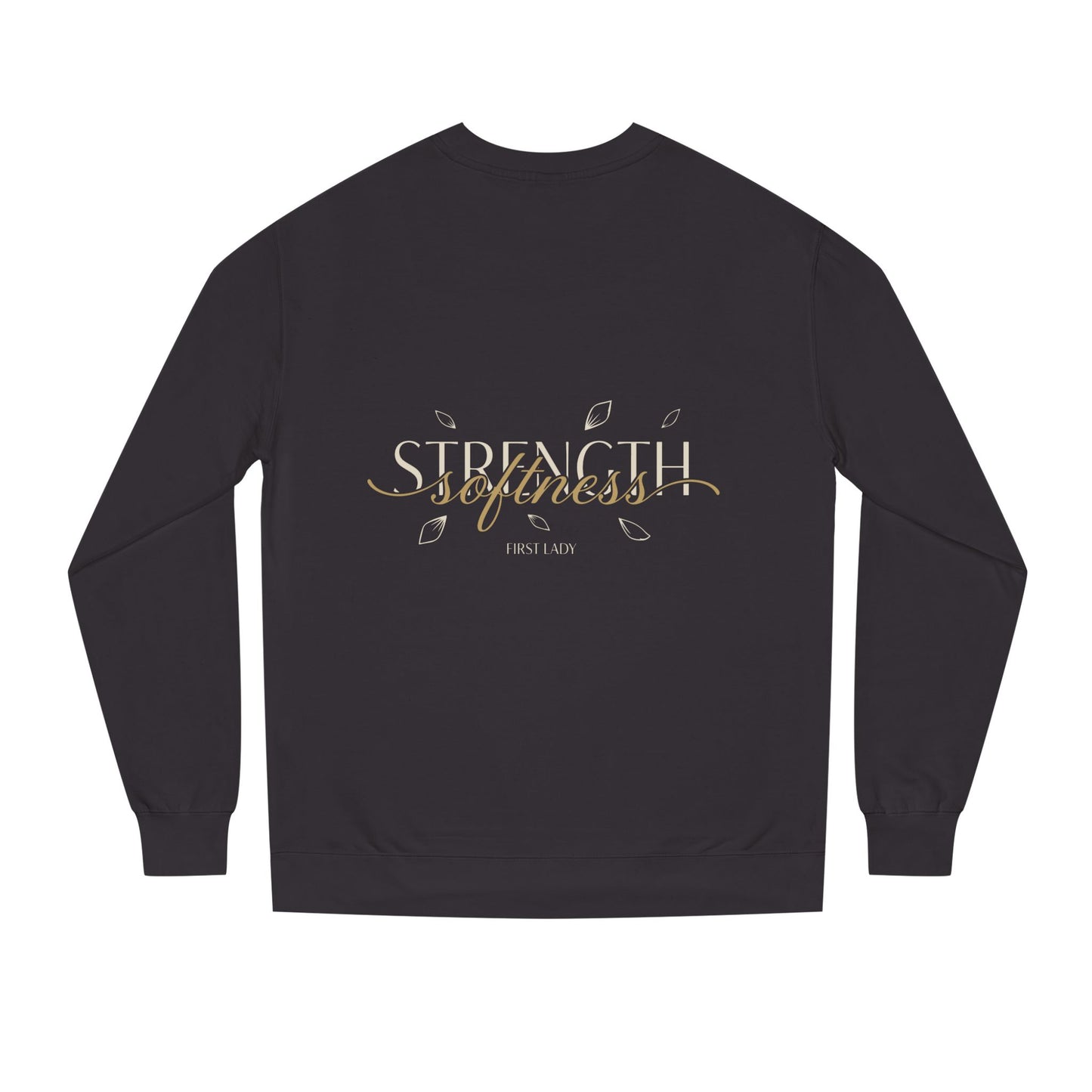 Strength & Softness Sweatshirt — Inspirational Christian Crewneck (Psalm 46:1)