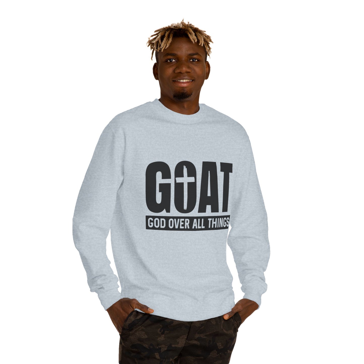 GOAT "God Over All Things" Sweatshirt - Christian Crewneck