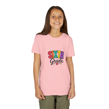 Sixth Grade Youth Tee – Colorful Back to School Shirt