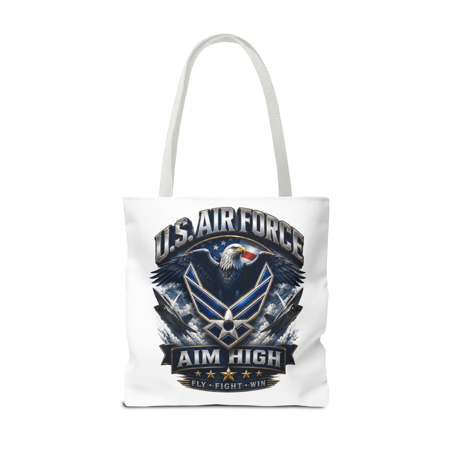 U.S. Air Force Aim High Tote Bag — Patriotic Eagle Military Tote