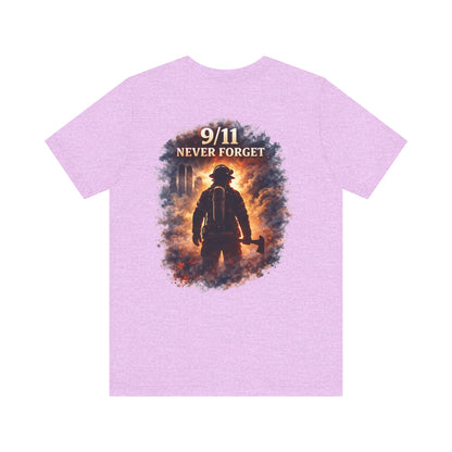 9/11 Never Forget Firefighter Tribute Tee