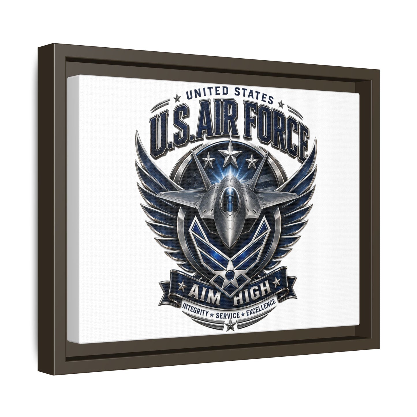 U.S. Air Force 'Aim High' Framed Canvas Print