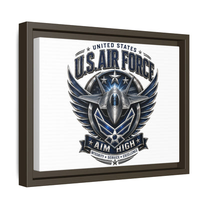 U.S. Air Force 'Aim High' Framed Canvas Print