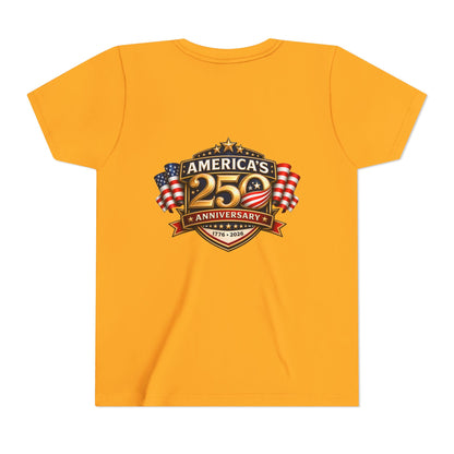 America's 250th Anniversary Youth Tee - Patriotic 1776–2026 Celebration Shirt