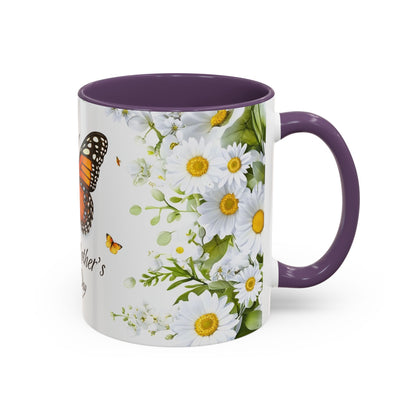 Mother's Day Butterfly Coffee Mug – 'Happy Mother's Day' Floral Accent Mug