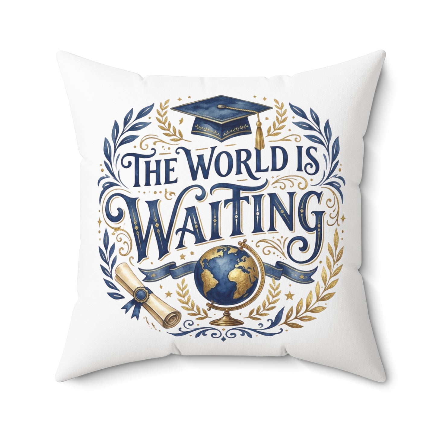 Spun Polyester Square Pillow