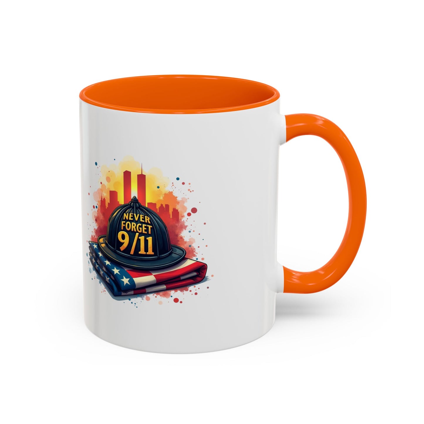 Never Forget 9/11 Memorial Accent Coffee Mug