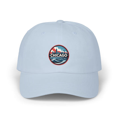 Chicago Patch Dad Cap – Vintage Skyline Embroidered Baseball Hat