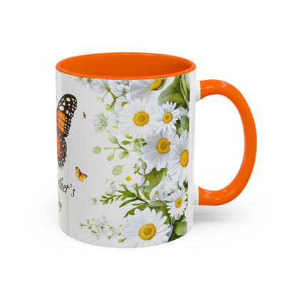 Mother's Day Butterfly Coffee Mug – 'Happy Mother's Day' Floral Accent Mug