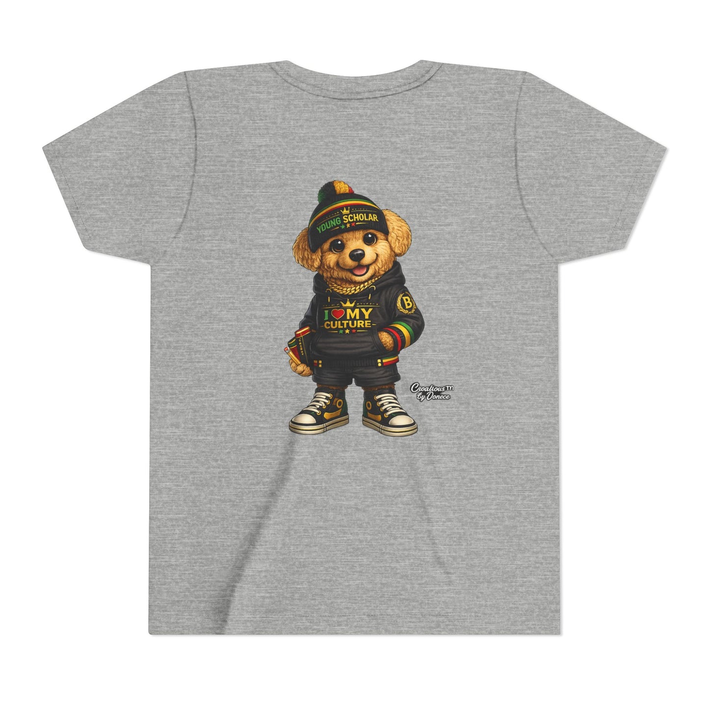 Youth Bear Graphic Tee – "I Love My Culture" Urban Streetwear