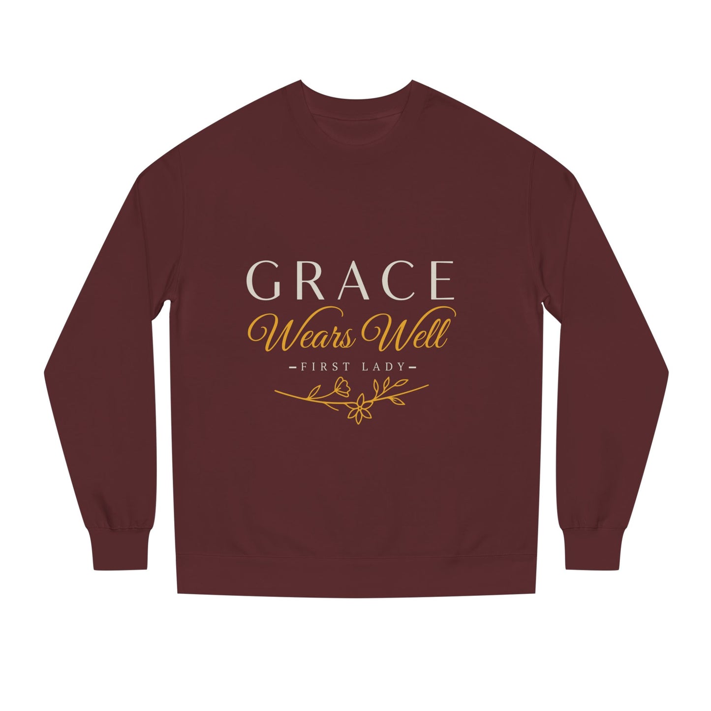 Grace Wears Well Sweatshirt — 'Grace Wears Well' Inspirational Crewneck