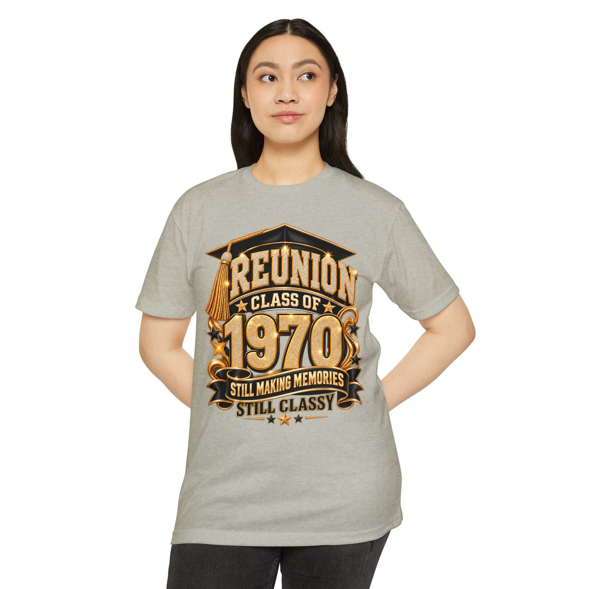 Class of 1970 Reunion T-Shirt — "Still Making Memories, Still Classy"
