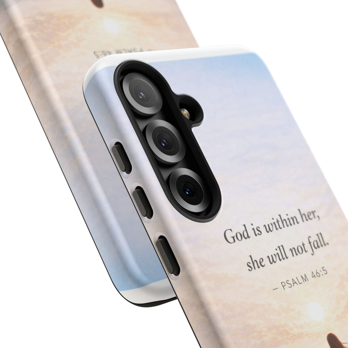 Inspirational Psalm 46:5 Phone Case — 'God is within her, she will not fall' Christian Phone Cover
