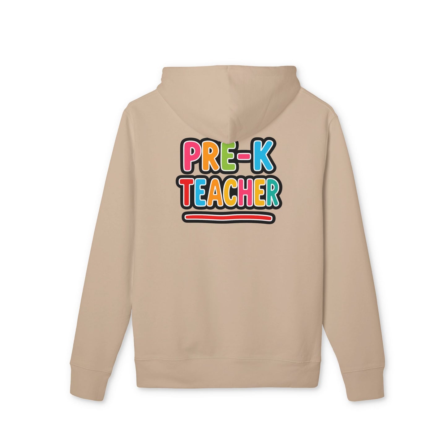 Pre-K Teacher Hoodie — Colorful Backprint Teacher Appreciation Gift