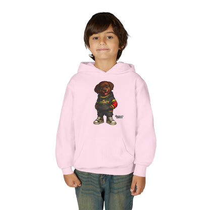 Youth Hoodie — 'Legacy' Streetwear Puppy Graphic Sweatshirt