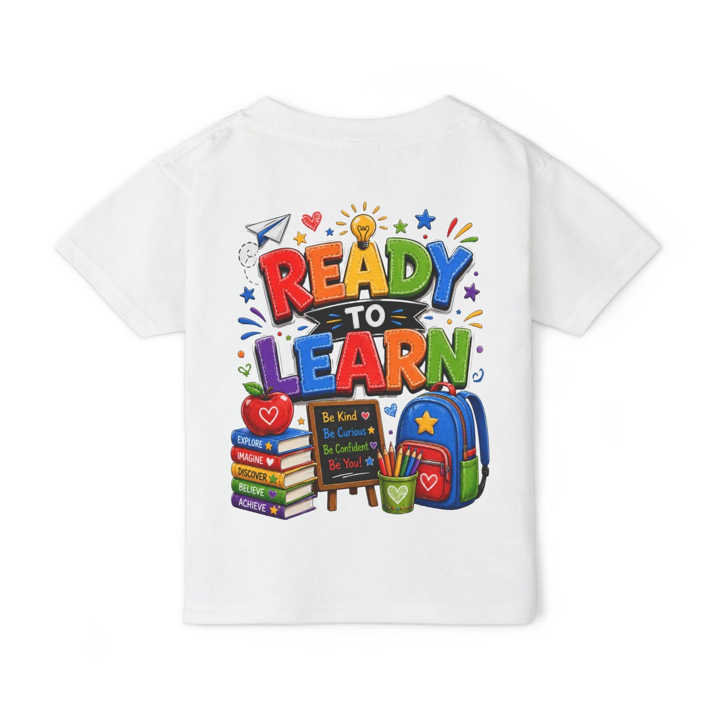 Toddler T-Shirt — "Ready to Learn" Back-to-School Kids Tee