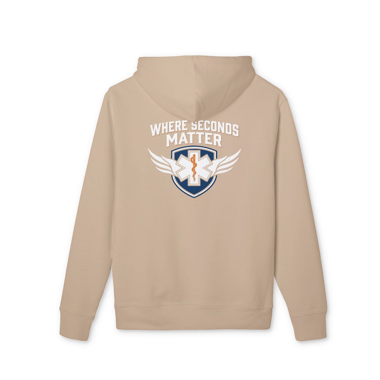 EMS Hoodie — "Where Seconds Matter" Emergency Medical Tech Pullover