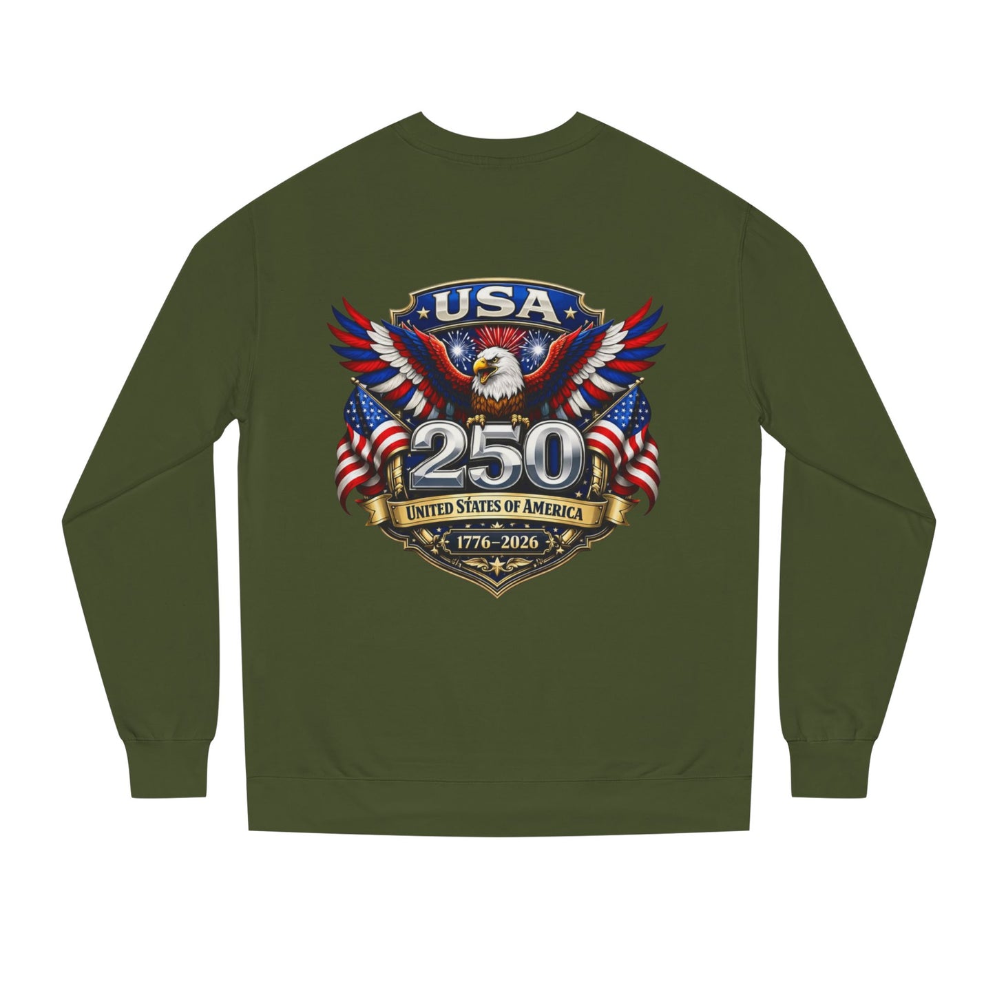 USA 250th Anniversary Eagle Sweatshirt — 1776-2026 Patriotic Crewneck