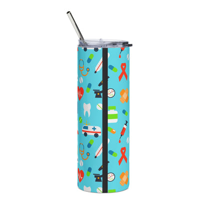 Medical Staff 20oz Stainless Steel Tumbler — Nurse & Healthcare Pattern