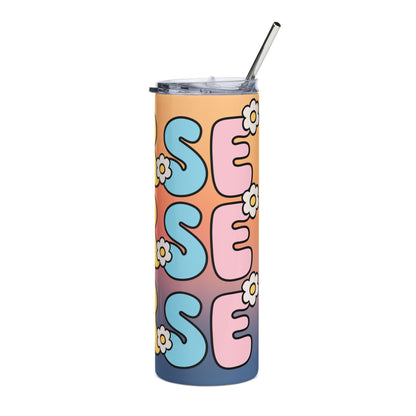 20oz Retro 'Nurse' Stainless Steel Tumbler – Floral Groove Travel Cup