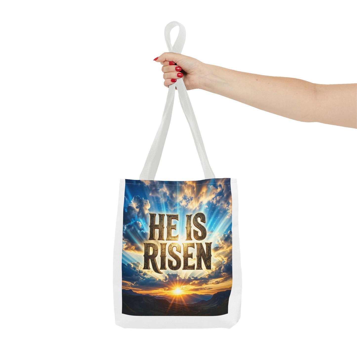 He Is Risen Sunrise Tote Bag