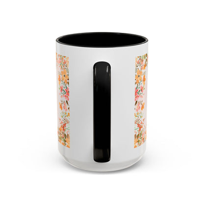 Life Began With You Mom Floral Accent Coffee Mug