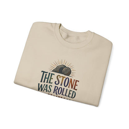 "The Stone Was Rolled Away" Crewneck Sweatshirt