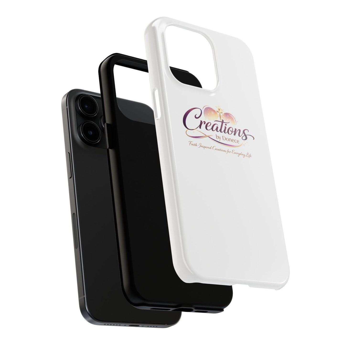 Tough Phone Case - "Creations by Donece" Logo Protective Cover