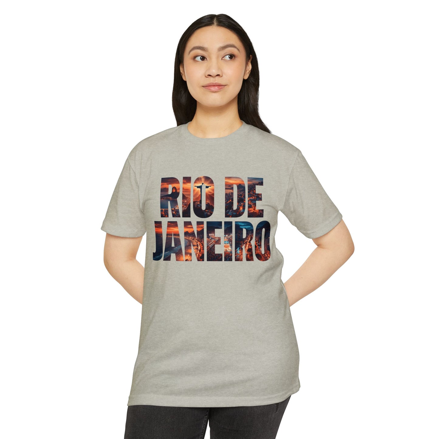 Rio de Janeiro Graphic T-Shirt — Bold Sunset City Typography Tee