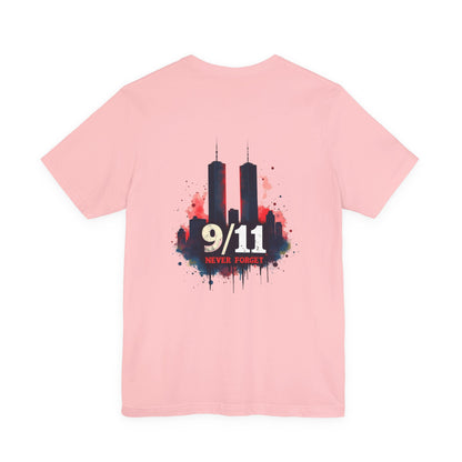 9/11 Never Forget T-Shirt — World Trade Center Memorial Tee