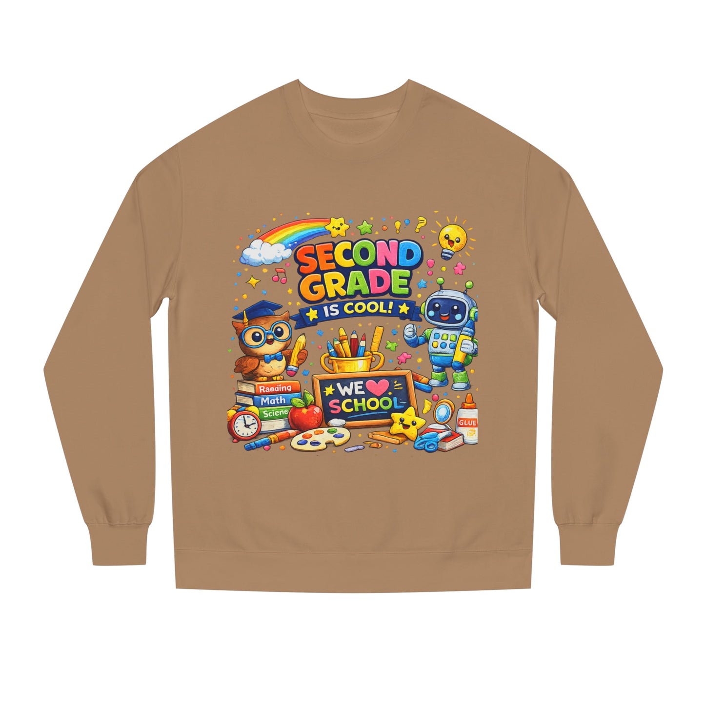 Second Grade Is Cool Sweatshirt – Cute School Kids Crewneck