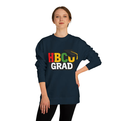 HBCU Grad Sweatshirt — Graduation Crewneck with Mortarboard