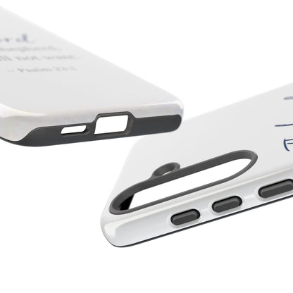Psalm 23:1 Phone Case — "The Lord is my shepherd; I shall not want" Christian Protective Cover