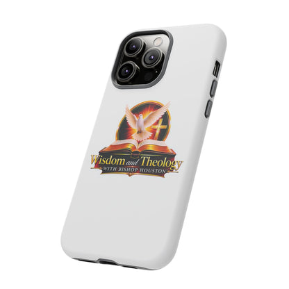 Wisdom and Theology Phone Case — Christian Dove & Cross Protective Tough Case