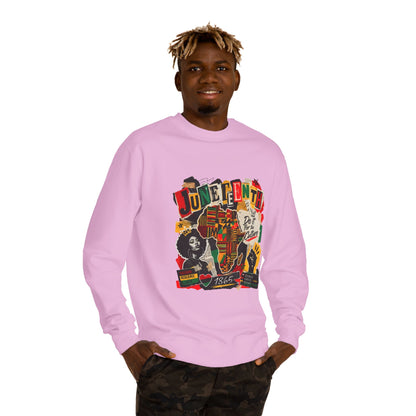 Juneteenth Celebration Sweatshirt — African Heritage '1865' Graphic Crewneck