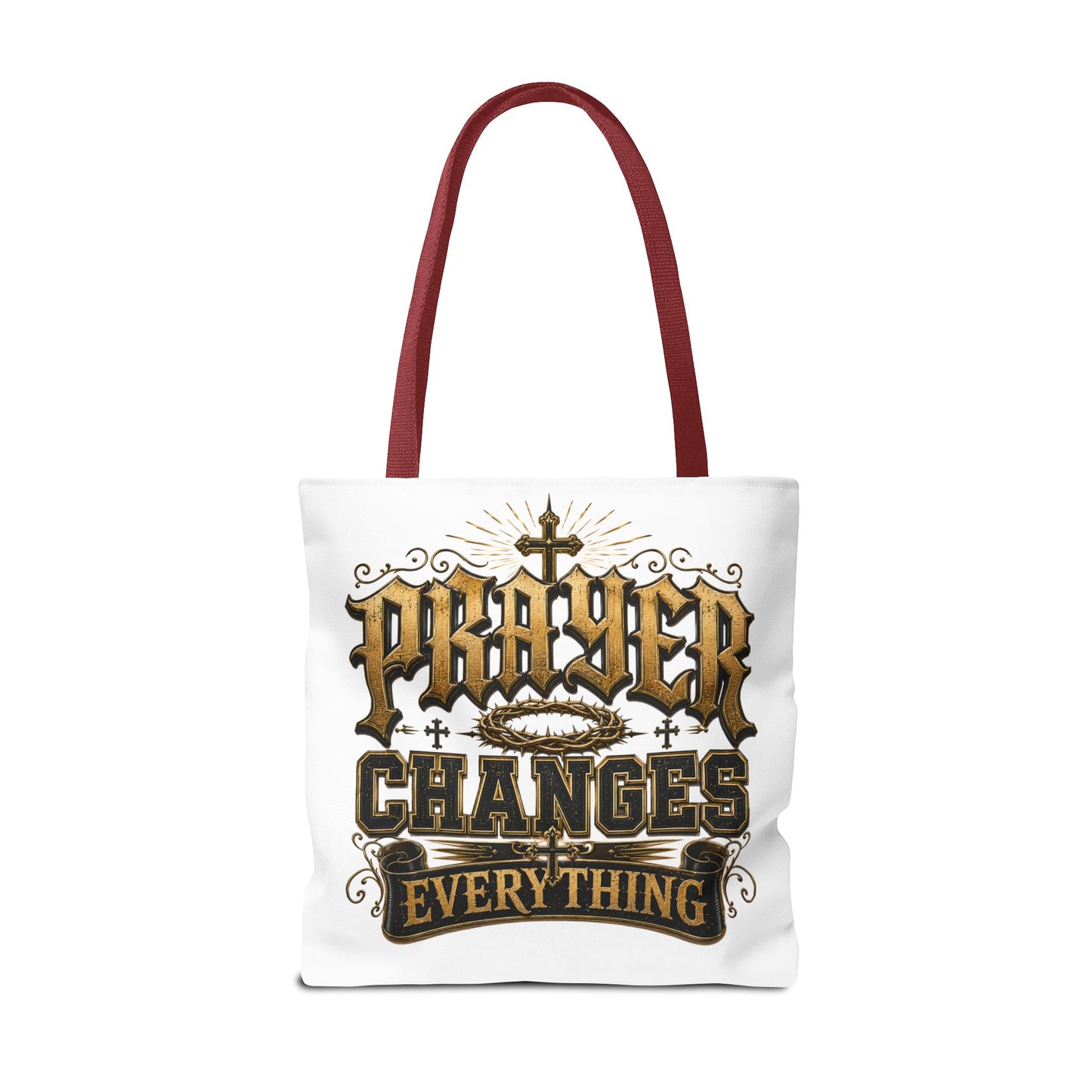Prayer Changes Everything Tote Bag - Inspirational Christian Canvas Tote