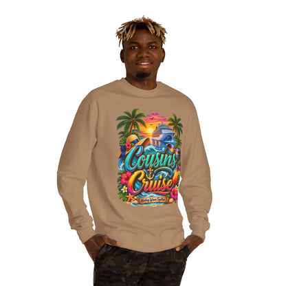 Cousins Cruise Sweatshirt — Tropical Family Cruise Reunion Crewneck
