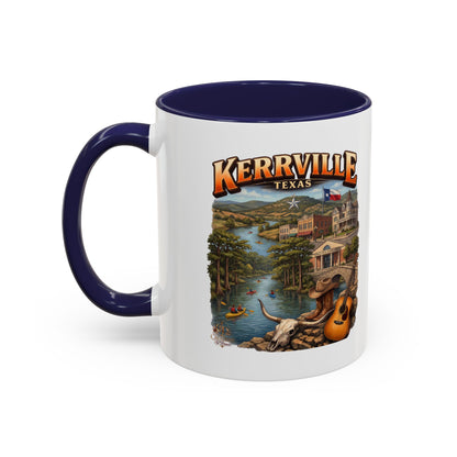 Kerrville Texas Souvenir Coffee Mug — Scenic Riverfront Design (11/15oz)