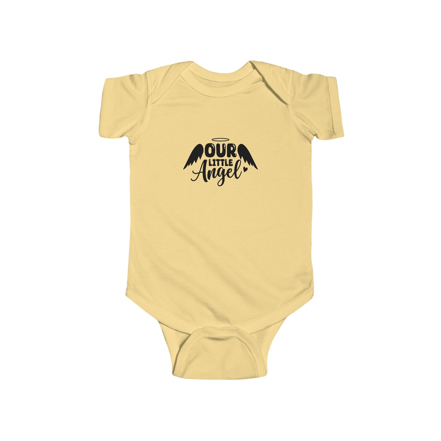 Infant Bodysuit - "Our Little Angel" Baby Onesie with Angel Wings (Newborn Gift)