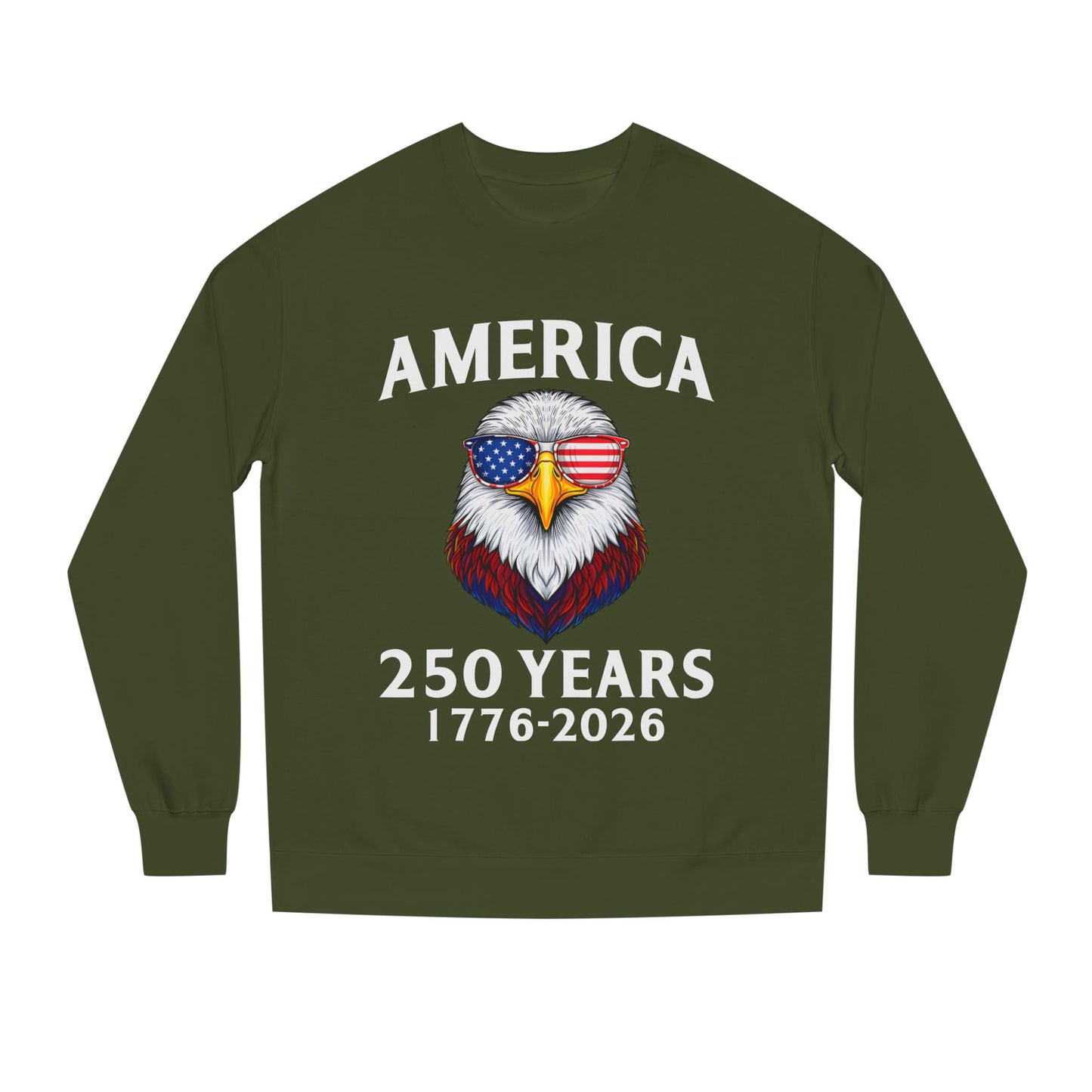 America 250 Years Sweatshirt — 1776–2026 Patriotic Eagle Crewneck